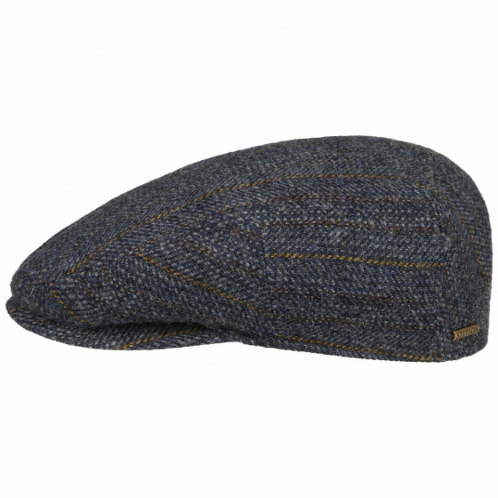 Kent Flat Wool Blue Cap - Stetson