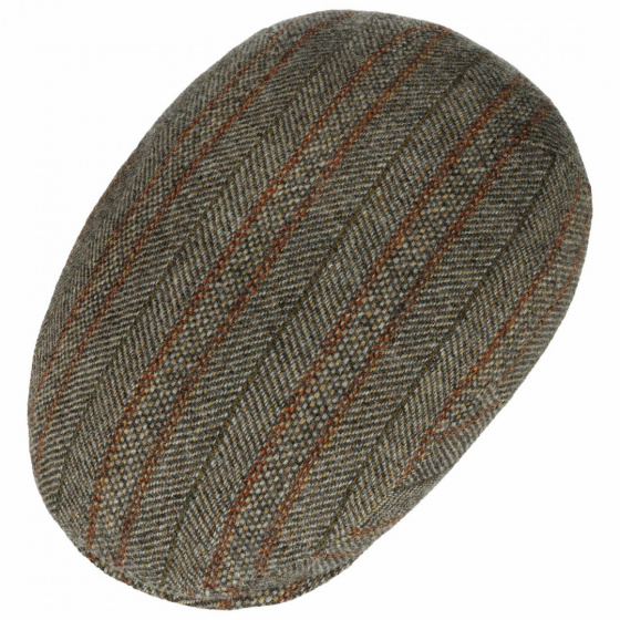 Stetson Kent Flat Cap in Beige Wool