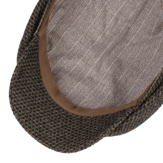 Brown Wool Hatteras Cap - Stetson