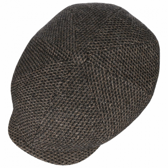Brown Wool Hatteras Cap - Stetson