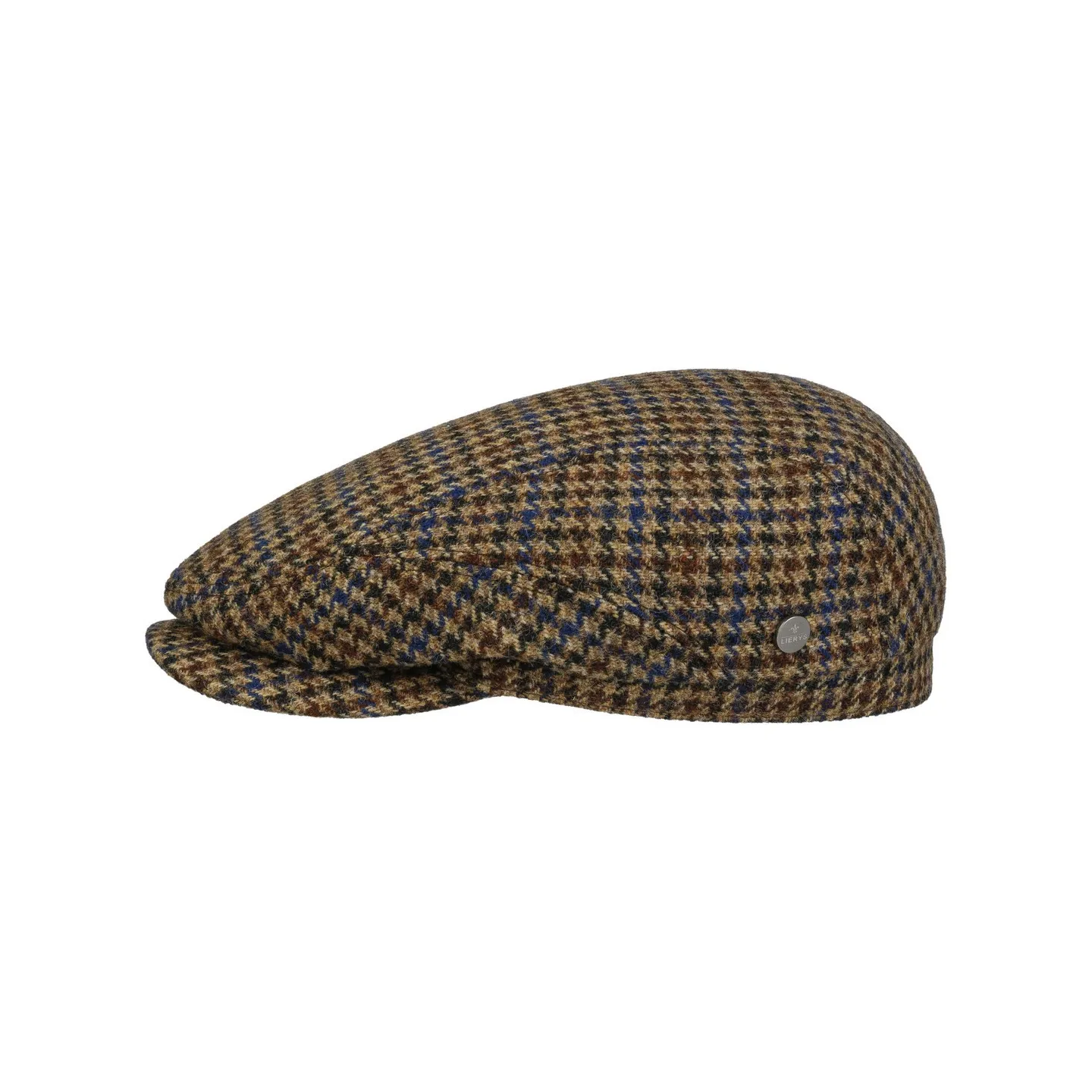 Brown Virgin Wool Harris Tweed Flat Cap - Lierys Reference: 18360 | Traclet Hat Shop