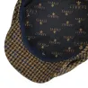 Brown Virgin Wool Harris Tweed Flat Cap - Lierys Reference: 18360 | Traclet Hat Shop