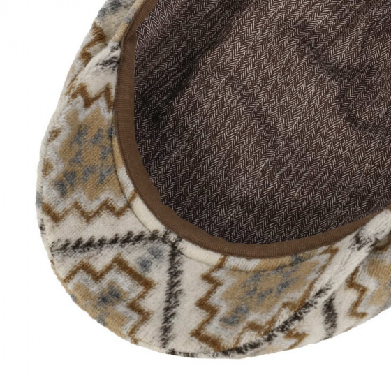 Stetson Beige Navajo Driver Flat Cap