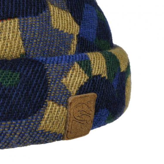 Bonnet Docker Jacquard Bleu & Jaune - Stetson x Feebles