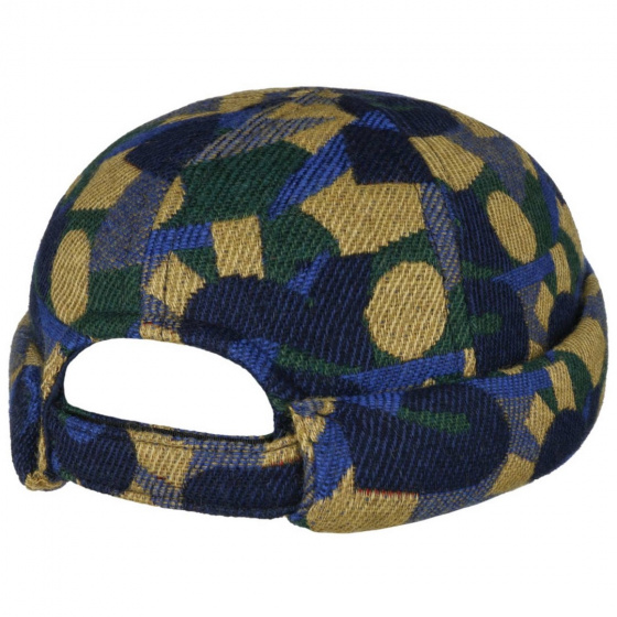 Bonnet Docker Jacquard Bleu & Jaune - Stetson x Feebles