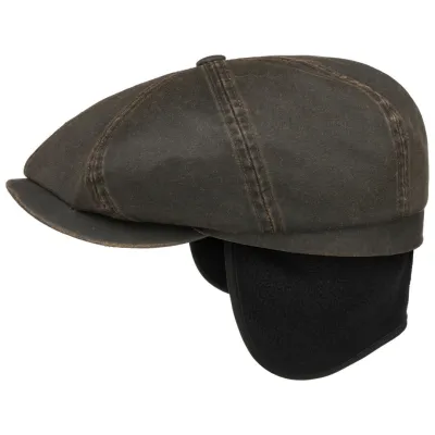 Casquette Hatteras Coton Cache-oreilles Marron - Stetson Reference : 18365 | Chapellerie Traclet