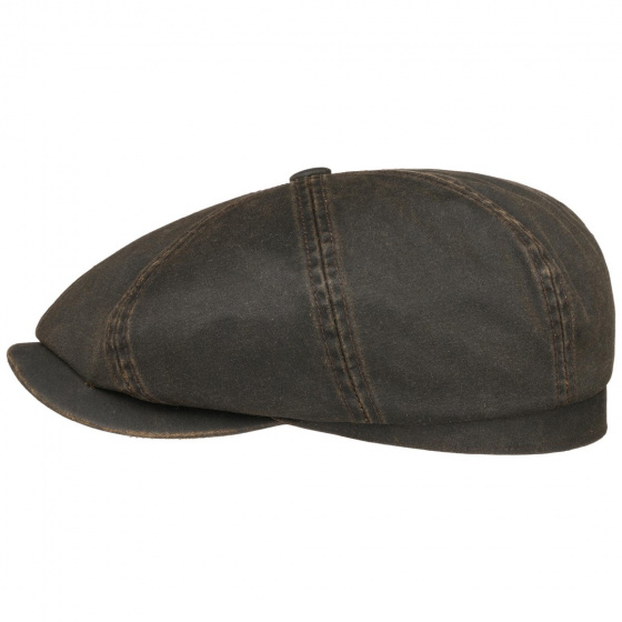 Casquette Hatteras Coton Cache-oreilles Marron - Stetson