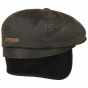 Stetson Brown Cotton Hatteras Cap with Ear Flaps