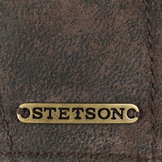 Madison Pigskin Brown Leather Cap - Stetson Madison Pigskin Brown Leather Cap - Stetson