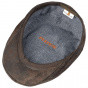 Madison Pigskin Brown Leather Cap - Stetson