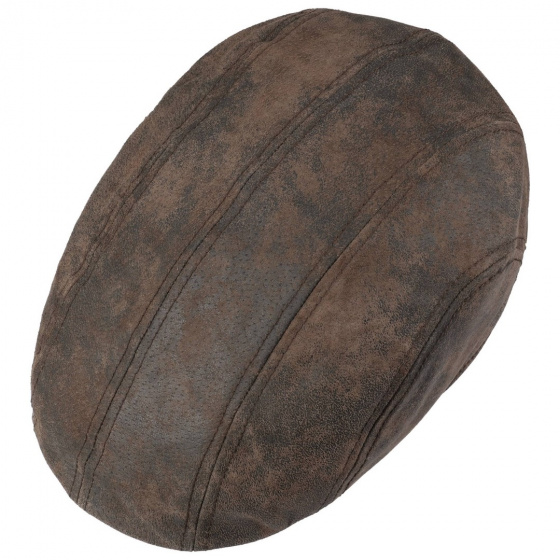 Casquette Madison Pigskin Cuir Marron - Stetson