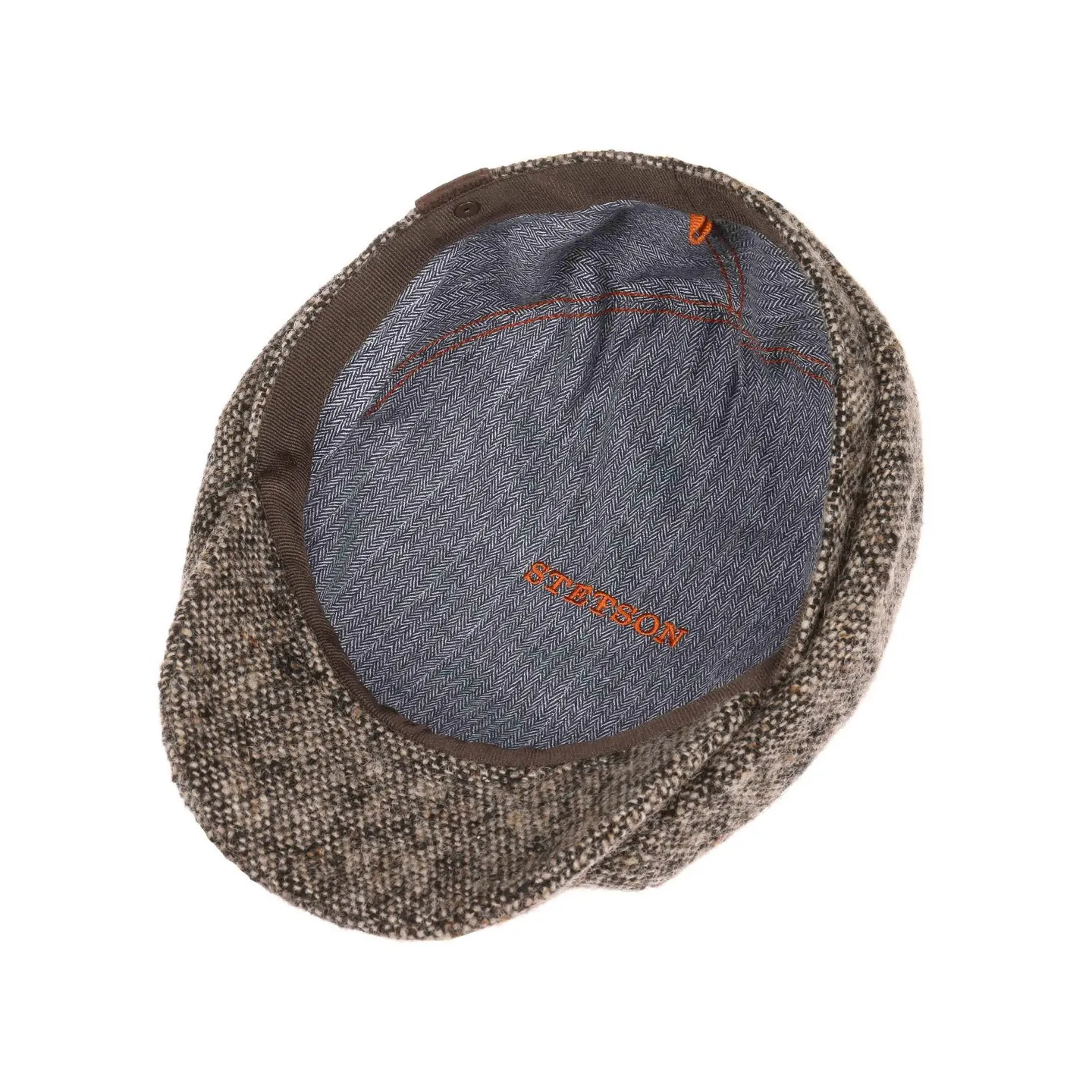 Casquette Hatteras Washington Tweed Marron - Stetson Reference : 4059 | Chapellerie Traclet