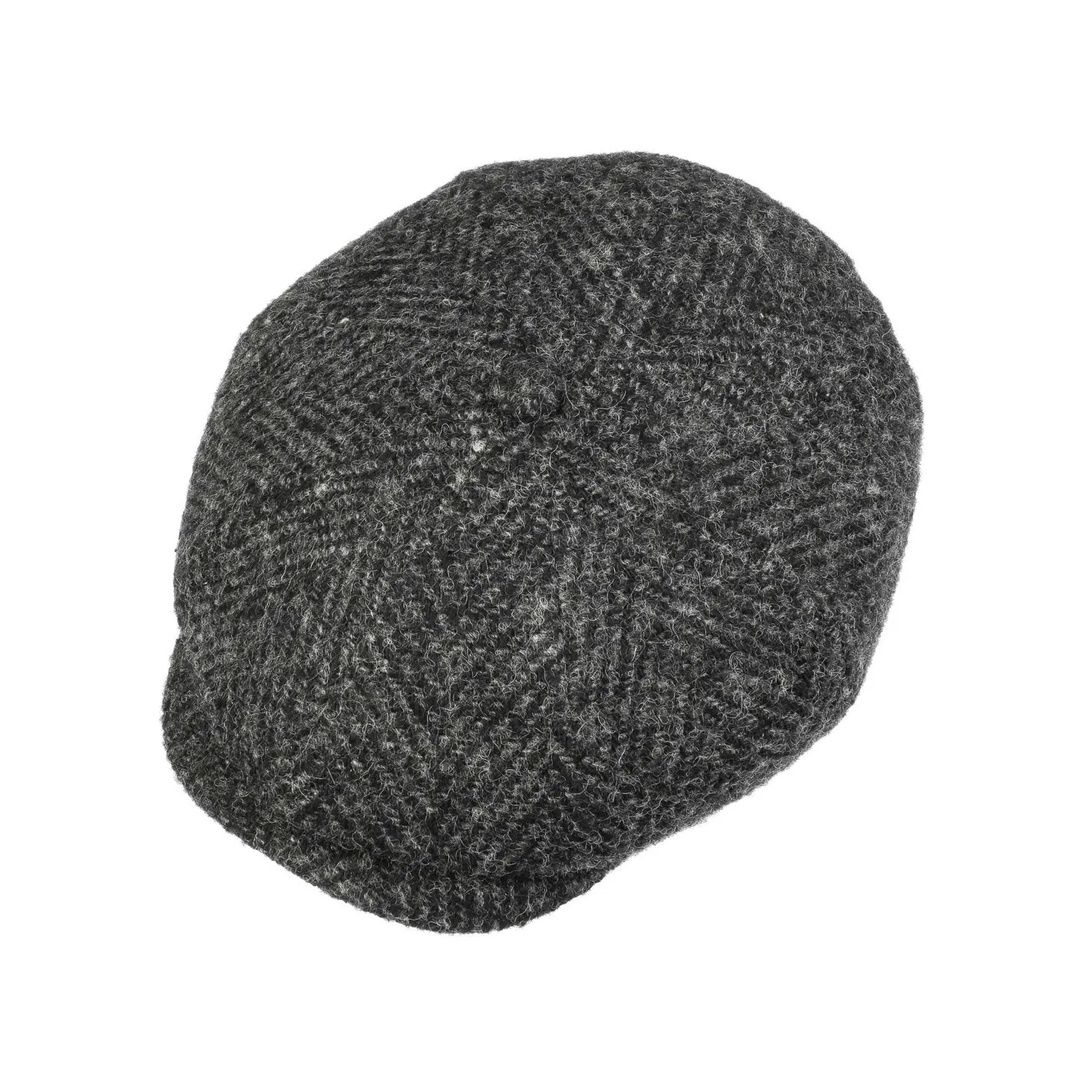Grey Herringbone Hatteras cap - Stetson Reference: 2694 | Traclet Hat Shop