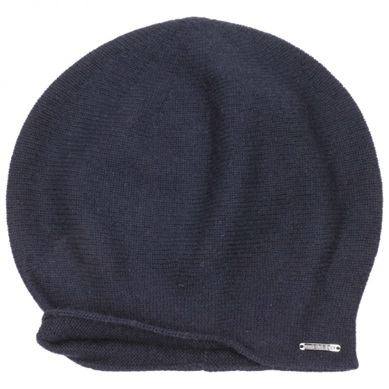 Navy Blue Shirley Cashmere Beanie - Stetson