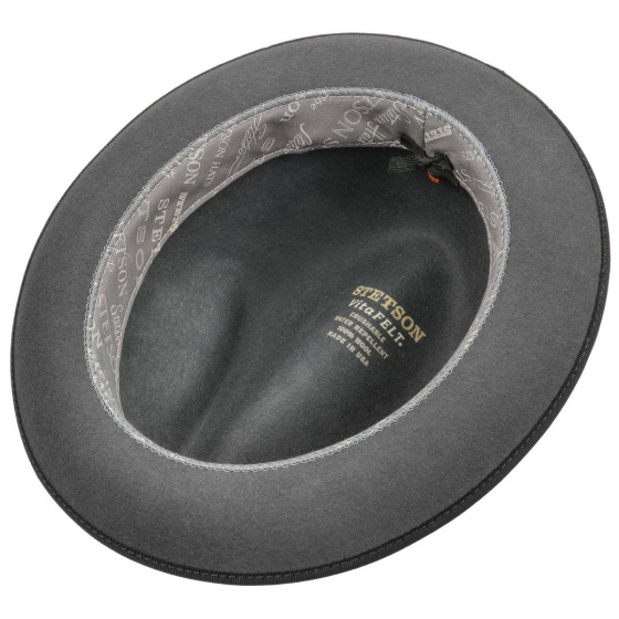 Wrentham Grey Wool Felt Player Hat - Stetson