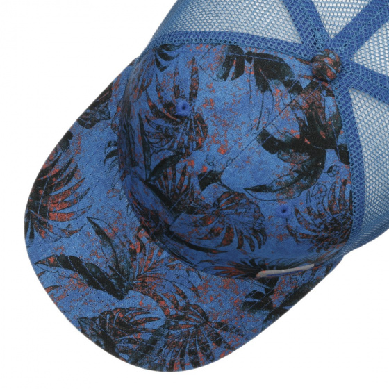 Casquette Trucker Jungle Lin Bleu - Stetson Casquette Trucker Jungle Lin Bleu - Stetson