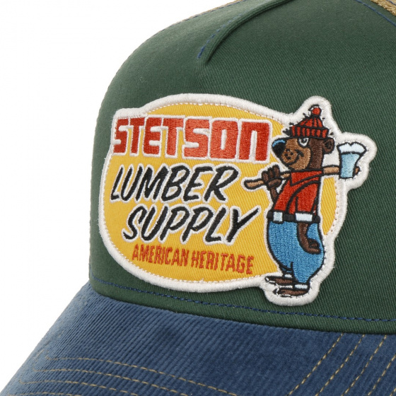 Green Lumber Supply Trucker Cap - Stetson