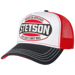 Hucksaw Beige Cotton Trucker Cap - Stetson