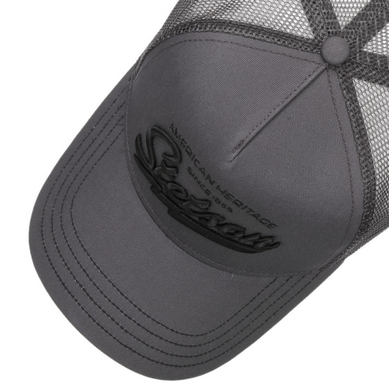 Casquette Baseball Trucker American Heritage Grise - Stetson Casquette Baseball Trucker American Heritage Grise - Stetson