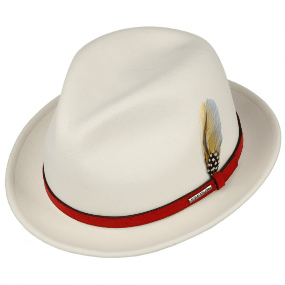 Chapeau Player Trinity Vitafelt Blanc - Stetson Chapeau Player Trinity Vitafelt Blanc - Stetson