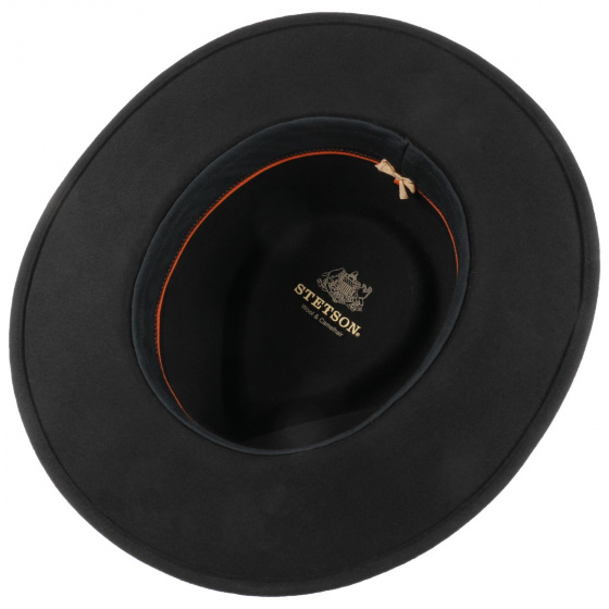 Stetson Wool & Cashmere Fedora Hat in Black - Series Collection