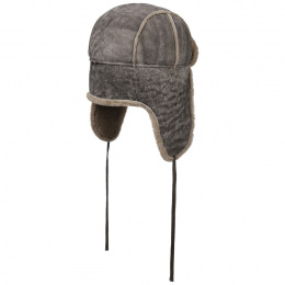 Lambskin Leather & Cotton Aviator Chapka - Stetson