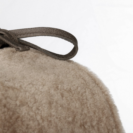 Aviator Trapper Hat Lambskin Leather & Cotton - Stetson