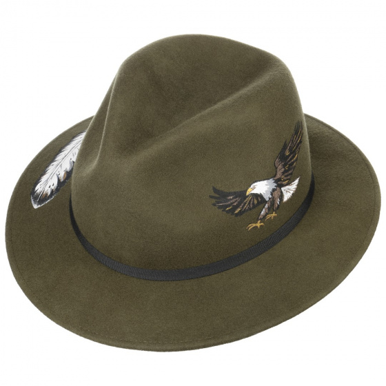 Imperial Traveller Hat Wool Felt Olive - Stetson