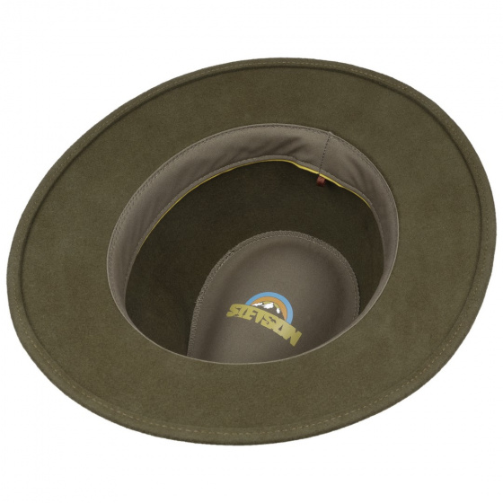 Chapeau Traveller Impérial Feutre Laine Olive - Stetson Chapeau Traveller Impérial Feutre Laine Olive - Stetson