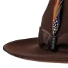 Chapeau Fedora Sandata Feutre Laine Marron - Stetson Reference : 13048 | Chapellerie Traclet