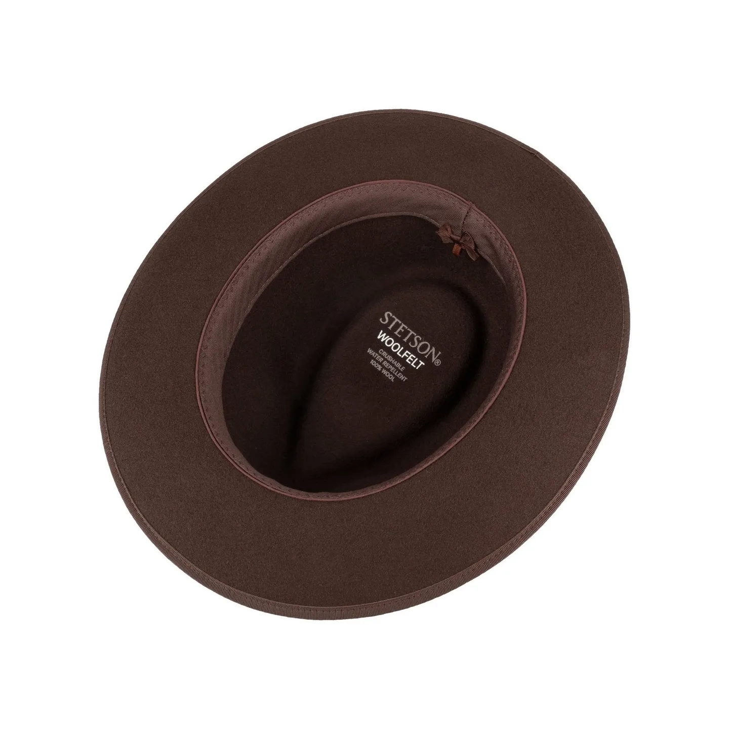 Chapeau Fedora Sandata Feutre Laine Marron - Stetson Reference : 13048 | Chapellerie Traclet