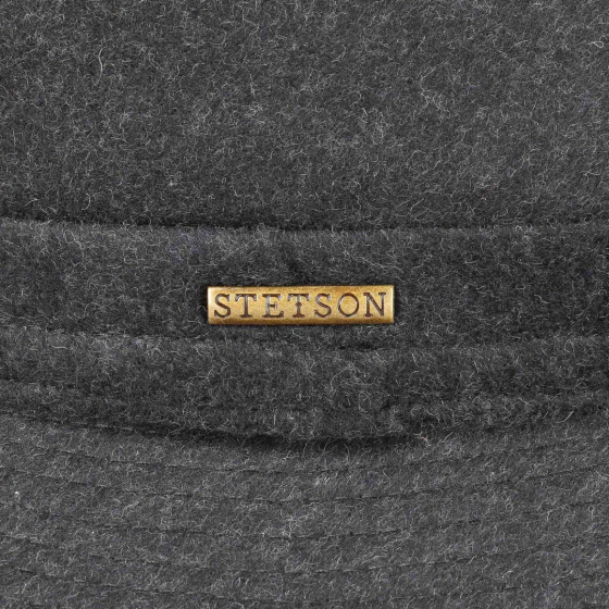 Berning Virgin Wool PorkPie Hat Anthracite - Stetson