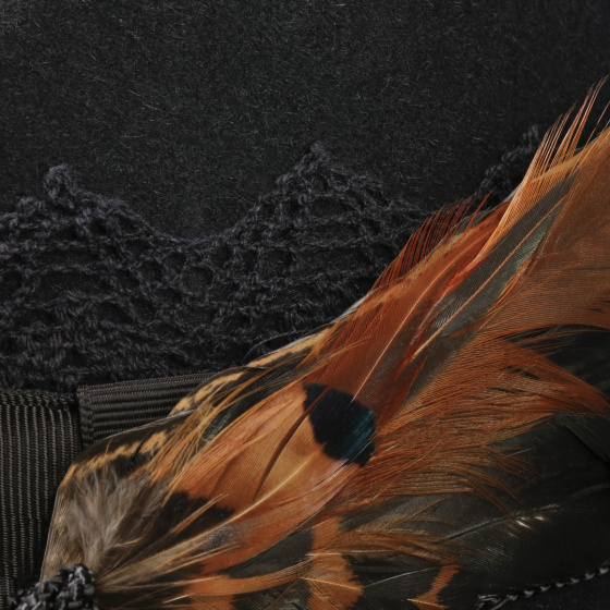 Ego Black Fur Felt Fedora Hat - Stetson