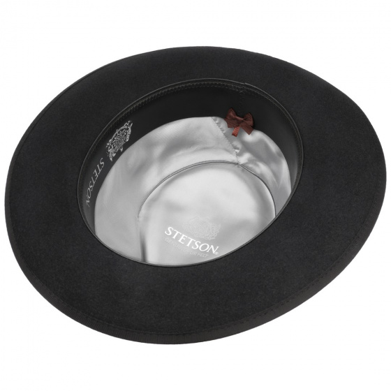 Chapeau Fedora Ego Feutre Poil Noir - Stetson Chapeau Fedora Ego Feutre Poil Noir - Stetson