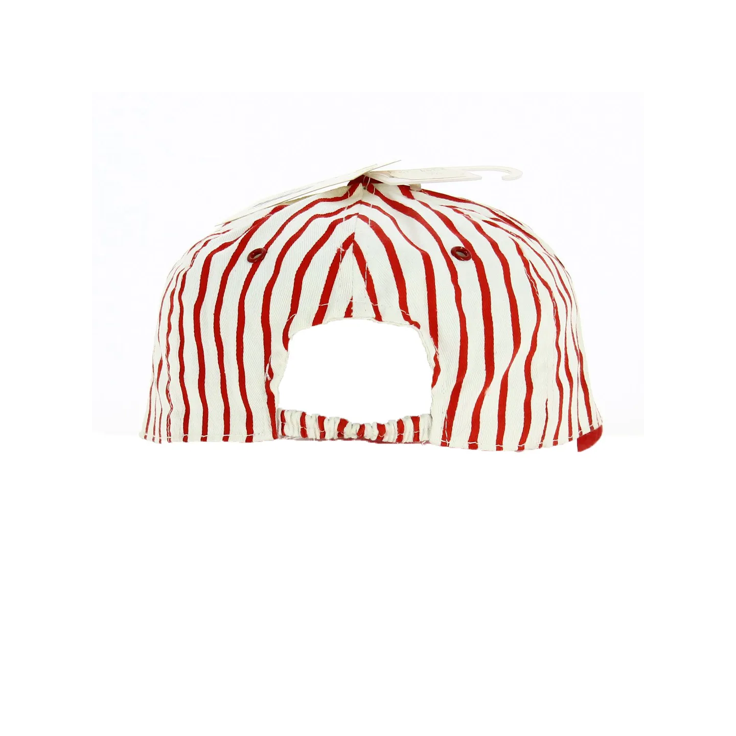 Red & White Striped Baseball Cap - Torpedo Reference: 18396 | Traclet Hat Shop