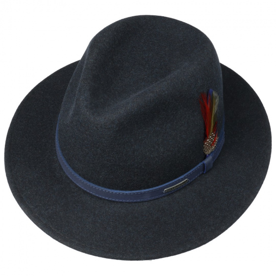 Stetson Powell Woolfelt Navy Hat
