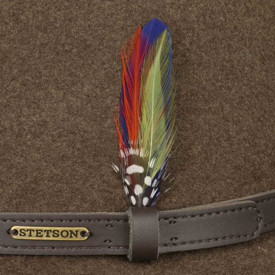 Brown Powell Woolfelt Hat - Stetson