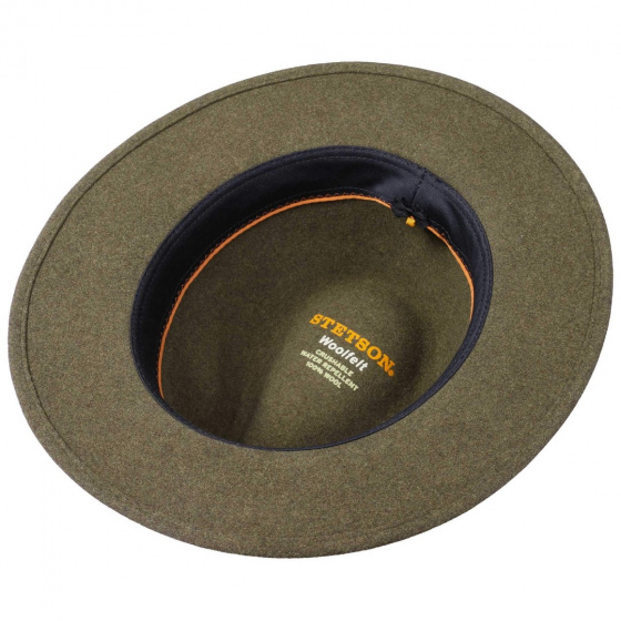 Chapeau Powell Woolfelt Kaki - Stetson