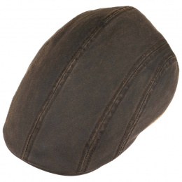 Modesto Brown Cotton Earflap Cap- Stetson