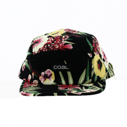 The Richmond Black Floral Cap - Coal