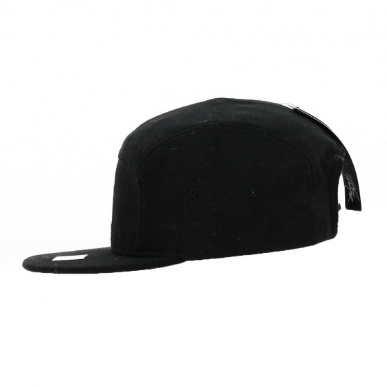 Black Polyester Baseball Cap - Traclet