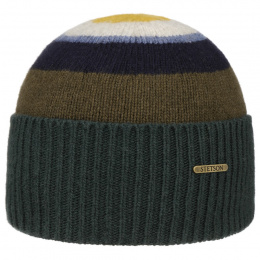 Green Cotton Cuffed Beanie - Stetson