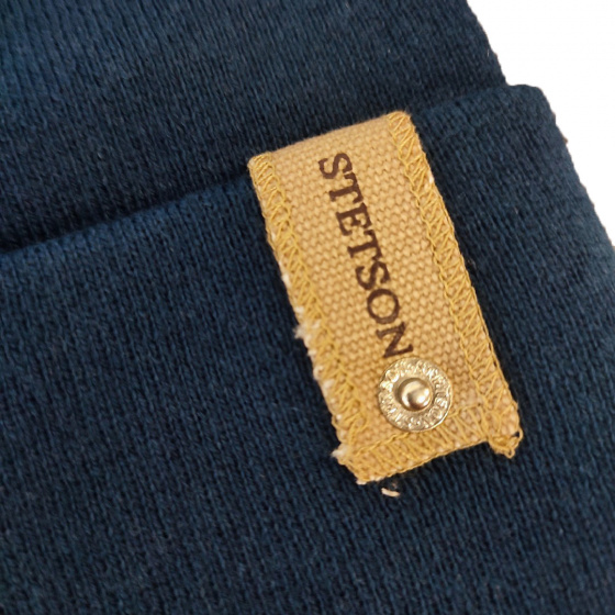 Bonnet à Revers Coton & Laine Kaki - Stetson