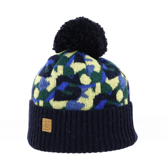 Navy Pom-Pom Beanie - Stetson x Feebles