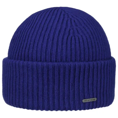 Percy Wool Royal Blue Beanie - Stetson