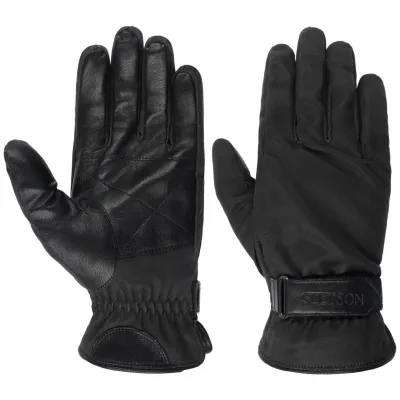 Black Goat Leather Driving Gloves - Stetson Reference: 18425 | Traclet Hat Shop