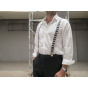 Piano Black and White Suspenders - Traclet