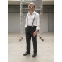 Piano Black and White Suspenders - Traclet