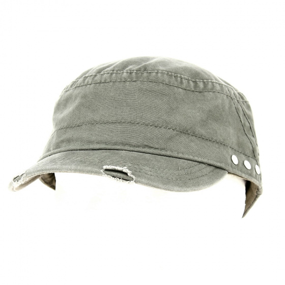 Casquette Militaire Field Carreaux Kaki - Keyone