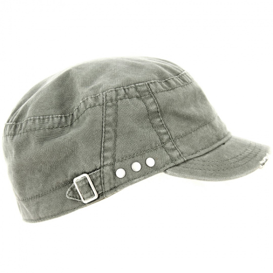 Casquette Militaire Field Carreaux Kaki - Keyone